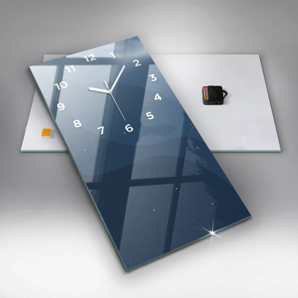 Zegar ścienny pionowy Niebieskie fale