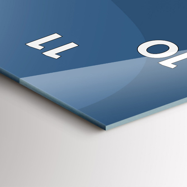 Zegar ścienny pionowy Niebieskie fale