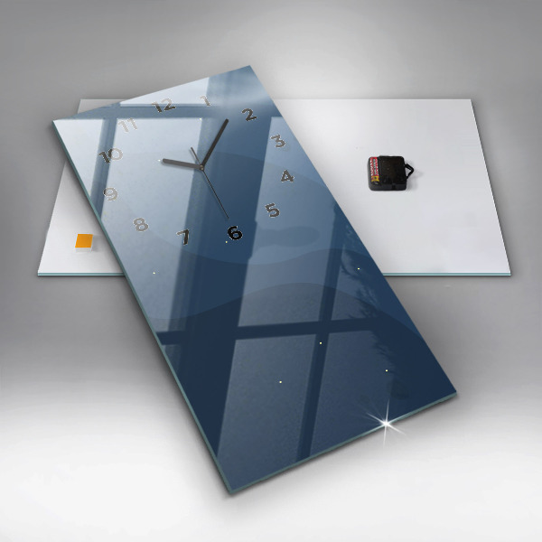 Zegar ścienny pionowy Niebieskie fale