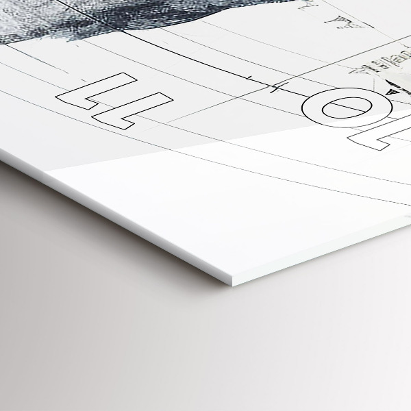 Zegar ścienny pionowy Rysunkowe góry