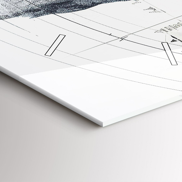 Zegar ścienny pionowy Rysunkowe góry