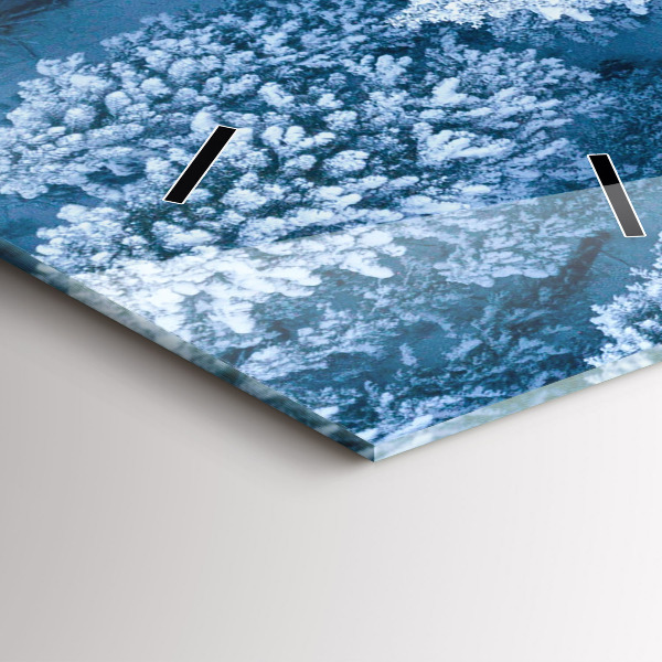 Zegar ścienny pionowy Las z drona