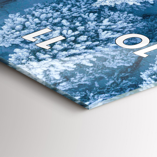 Zegar ścienny pionowy Las z drona