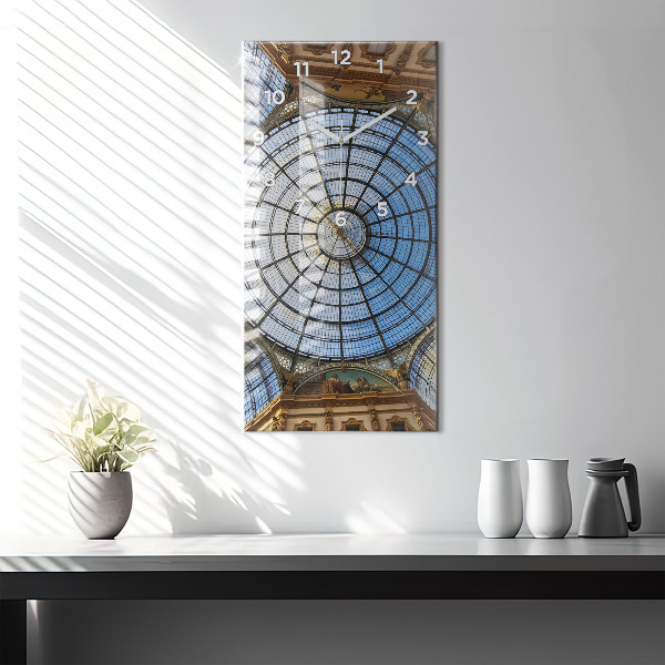 Zegar ścienny pionowy Galeria handlowa w Mediolanie