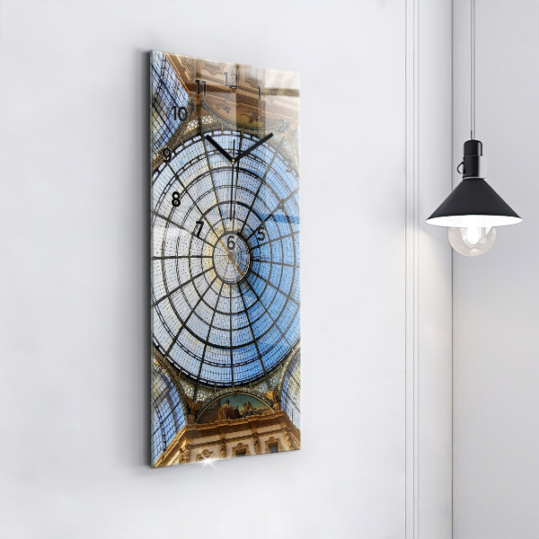 Zegar ścienny pionowy Galeria handlowa w Mediolanie
