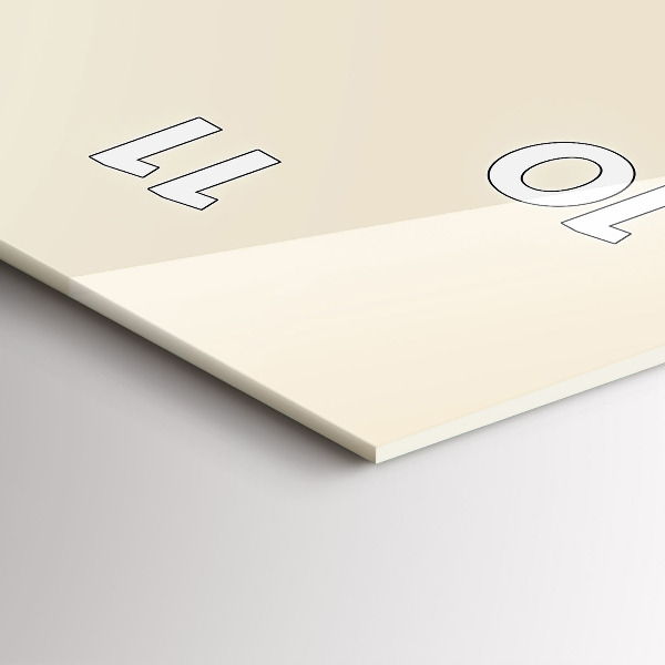 Zegar szklany pionowy Abstrakcja jeleń