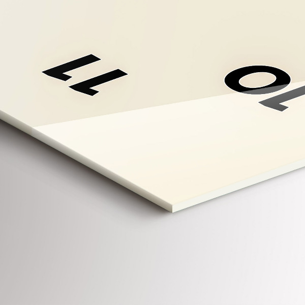 Zegar szklany pionowy Abstrakcja jeleń