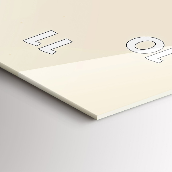 Zegar szklany pionowy Mężczyzna z brodą