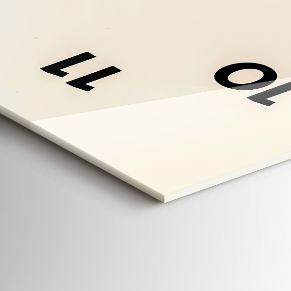 Zegar szklany pionowy Mężczyzna z brodą