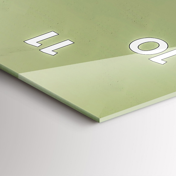 Zegar szklany pionowy Graficzny łoś