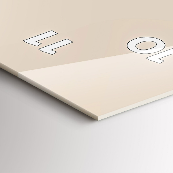 Zegar szklany pionowy Mężczyzna z fajką