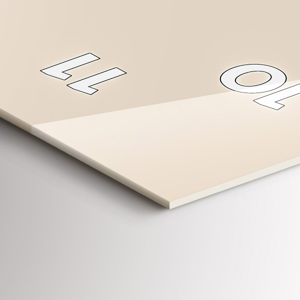 Zegar szklany pionowy Głowa wilka