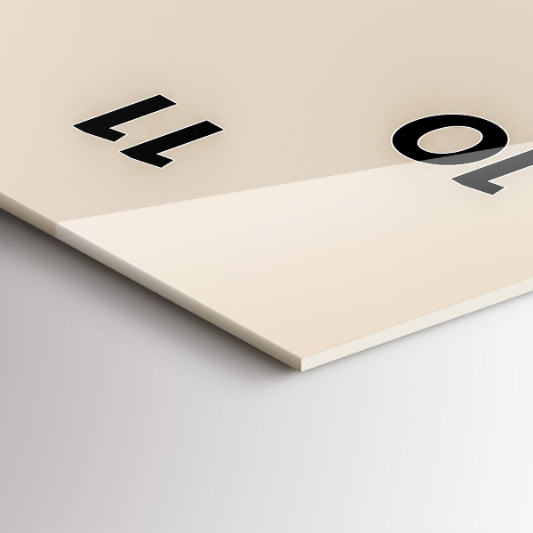 Zegar szklany pionowy Głowa wilka