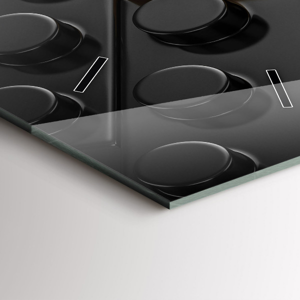 Zegar szklany pionowy Klocki zabawkowe