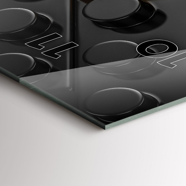 Zegar szklany pionowy Klocki zabawkowe