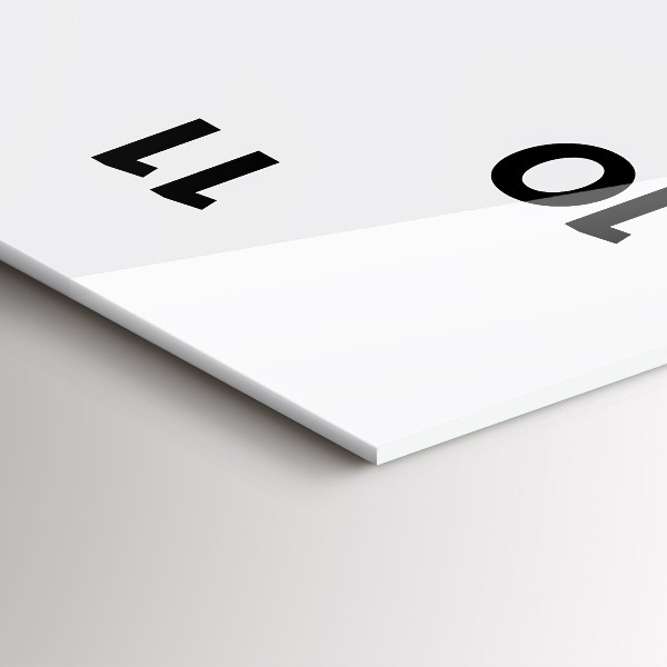 Zegar szklany pionowy Sylwetka pantery