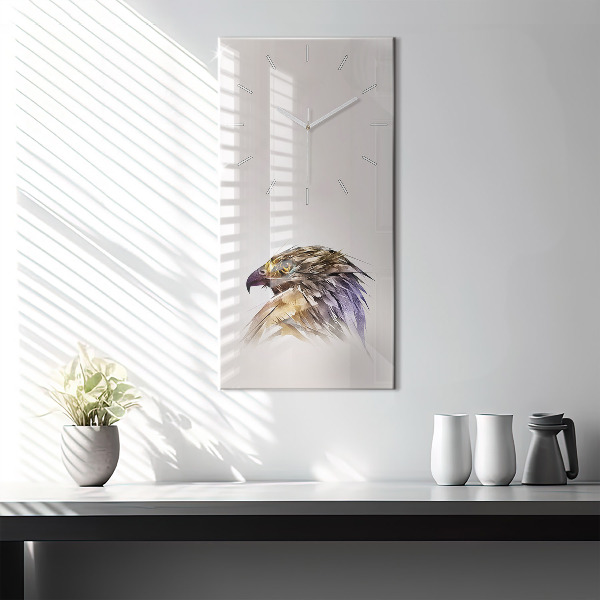 Zegar szklany pionowy Ptak Drapieżnik