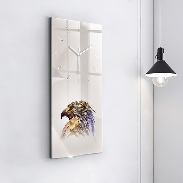 Zegar szklany pionowy Ptak Drapieżnik