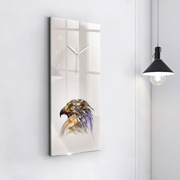 Zegar szklany pionowy Ptak Drapieżnik