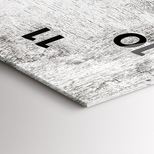 Zegar szklany pionowy Rośliny dekoracyjne