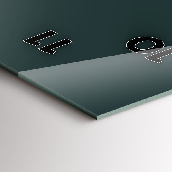 Zegar szklany pionowy Line-art miasta Brno