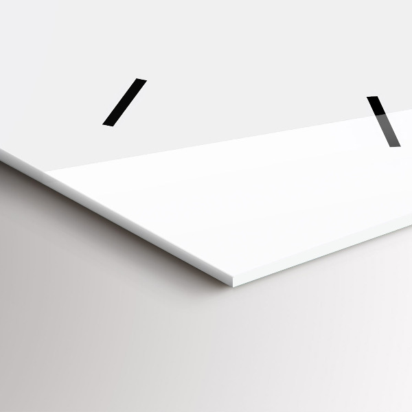 Zegar szklany pionowy Napis Be yourself