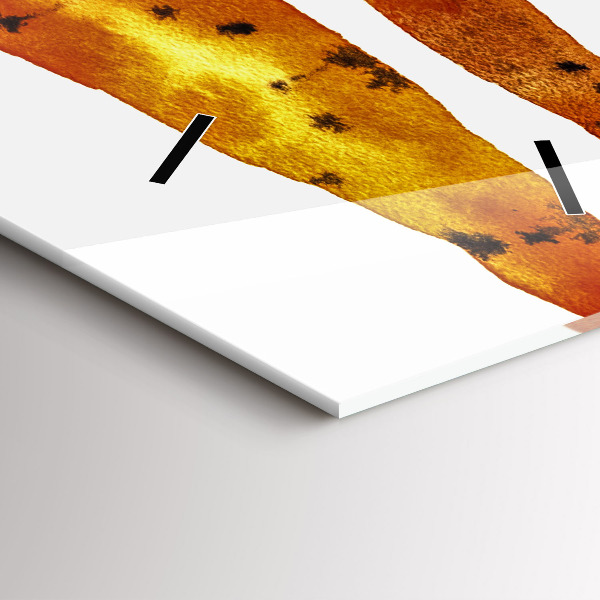 Zegar szklany pionowy Ilustracja marchewek