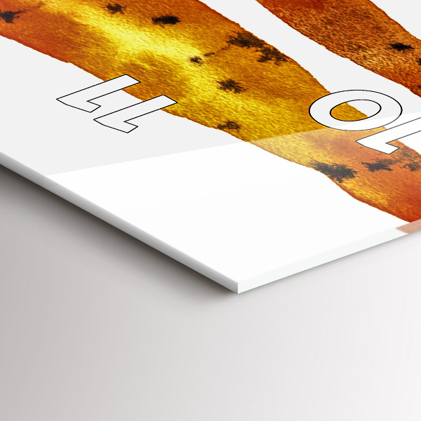 Zegar szklany pionowy Ilustracja marchewek