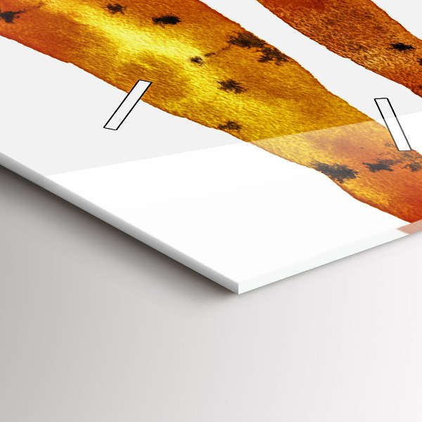 Zegar szklany pionowy Ilustracja marchewek