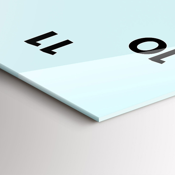 Zegar szklany pionowy Śmieszny kot w okularach