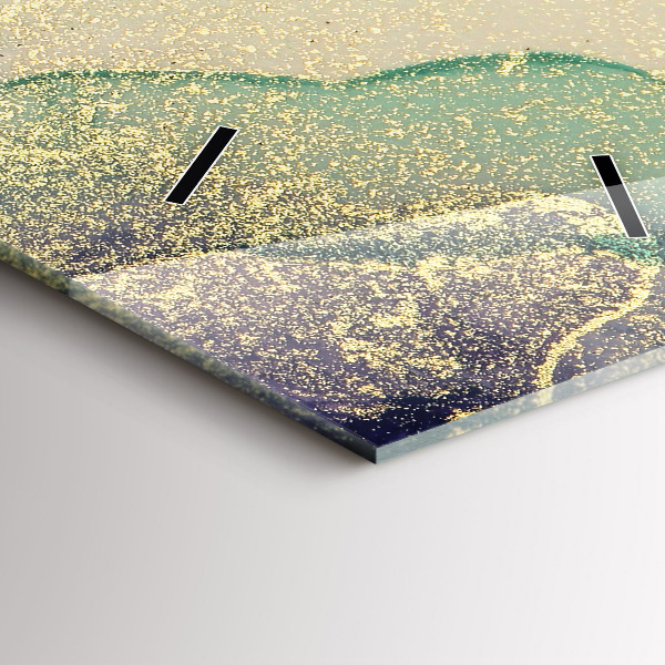 Zegar szklany pionowy Abstrakcja barw