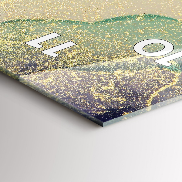 Zegar szklany pionowy Abstrakcja barw