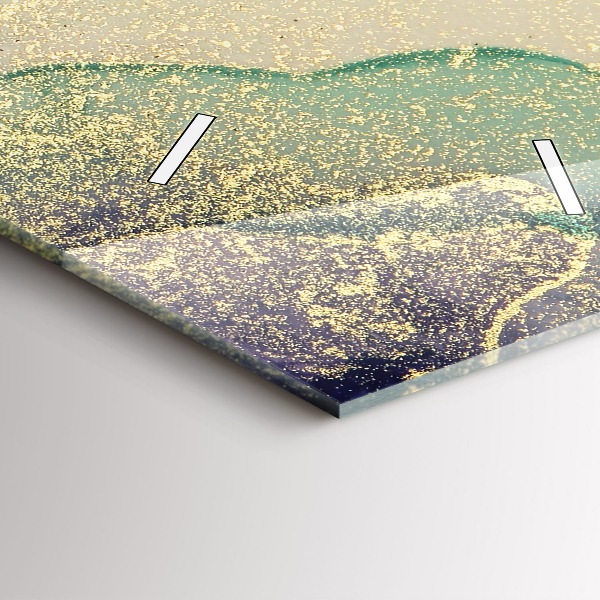 Zegar szklany pionowy Abstrakcja barw