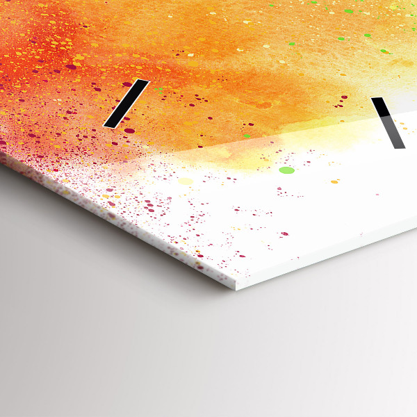 Zegar ścienny pionowy Abstrakcyjna tęcza