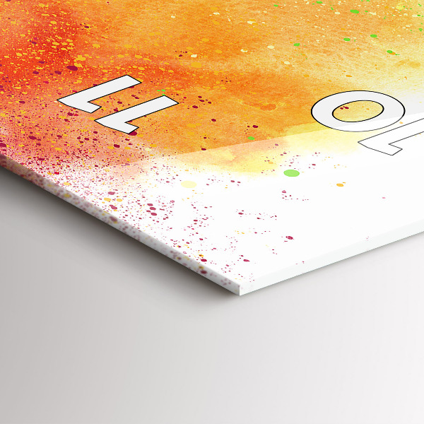 Zegar ścienny pionowy Abstrakcyjna tęcza