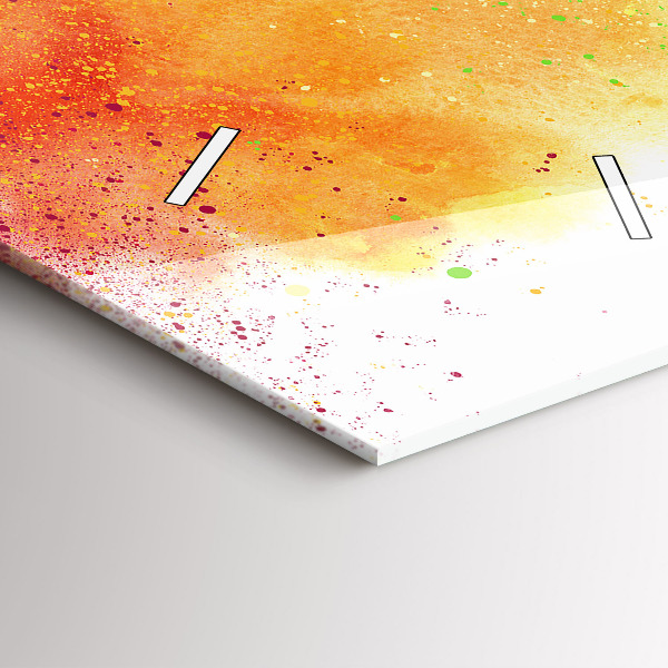 Zegar ścienny pionowy Abstrakcyjna tęcza