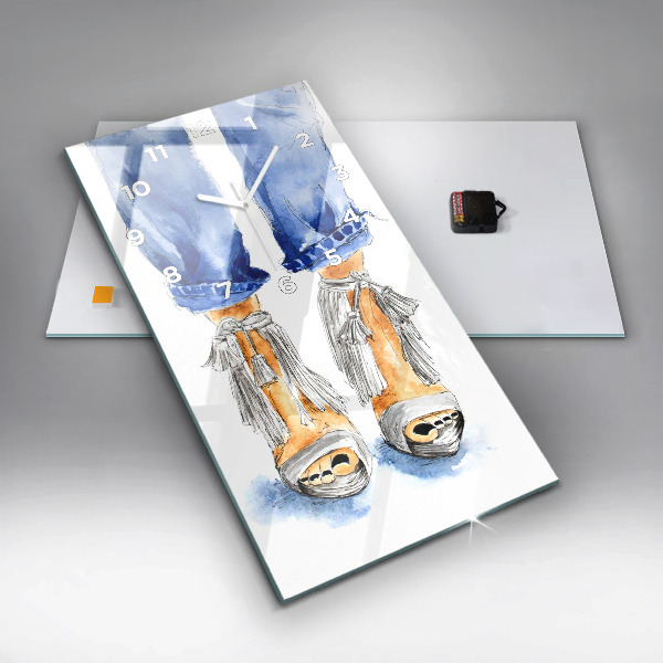 Zegar ścienny pionowy Kobiece Szpilki