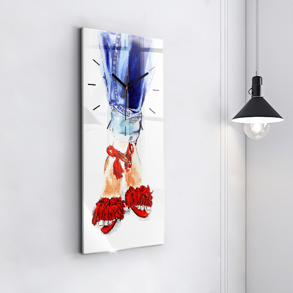 Zegar ścienny pionowy Kobiece Szpilki