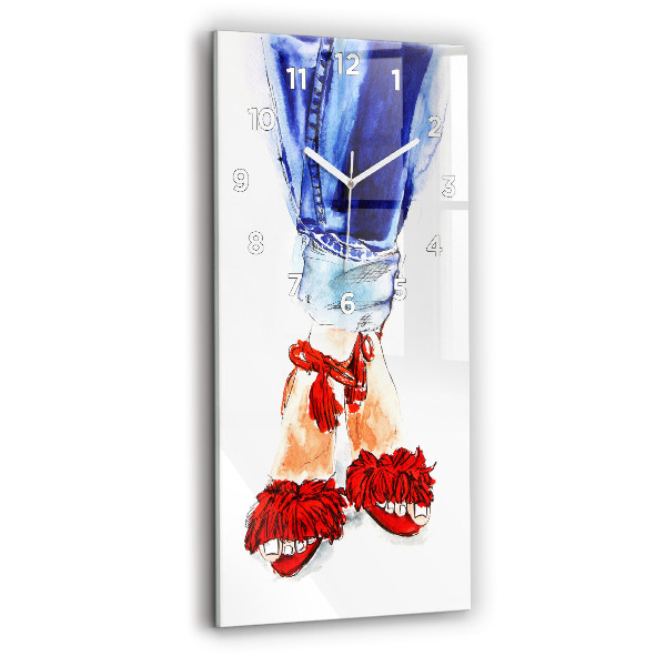 Zegar ścienny pionowy Kobiece Szpilki