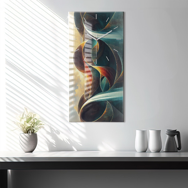 Zegar ścienny pionowy Płynący wodospad