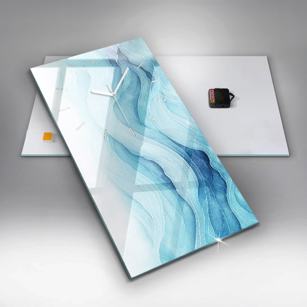 Zegar ścienny pionowy Błękitne obłoki