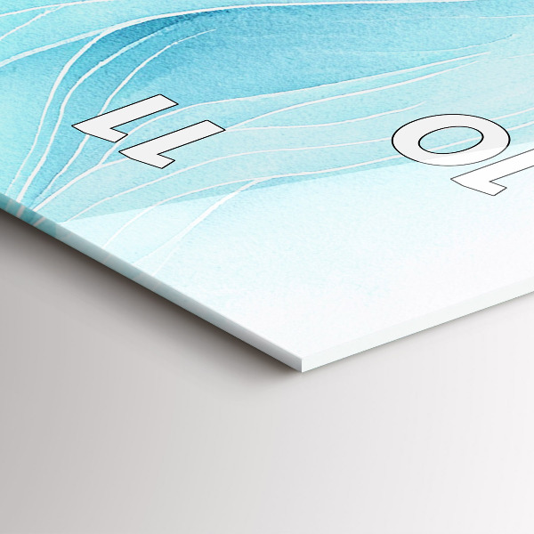 Zegar ścienny pionowy Błękitne obłoki