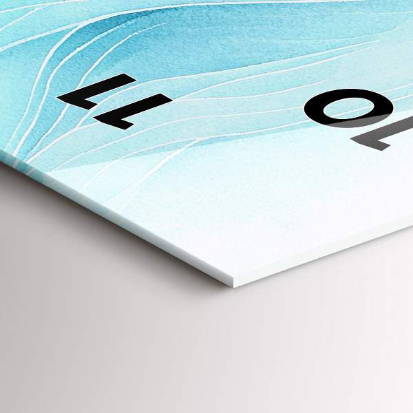 Zegar ścienny pionowy Błękitne obłoki