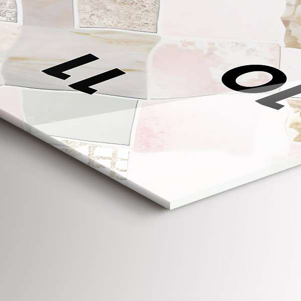 Zegar ścienny pionowy Kolorowe płytki