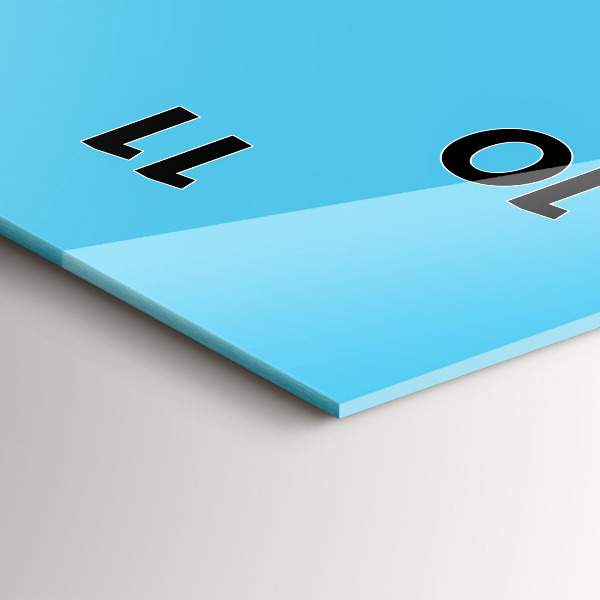 Zegar ścienny pionowy Żarówka rysunek