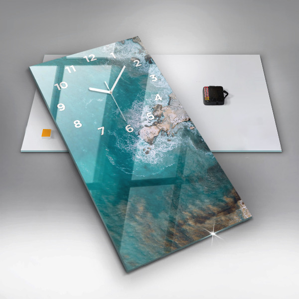 Zegar ścienny pionowy Fiordy w Costa Blanca