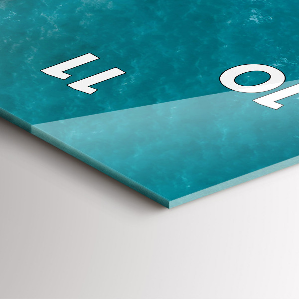 Zegar ścienny pionowy Fiordy w Costa Blanca