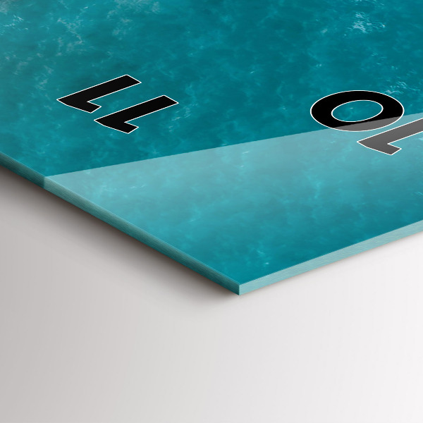 Zegar ścienny pionowy Fiordy w Costa Blanca