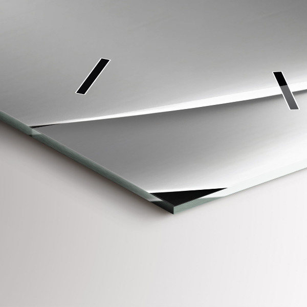 Zegar ścienny pionowy Srebrna abstrakcja