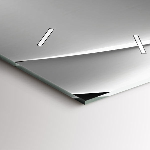 Zegar ścienny pionowy Srebrna abstrakcja